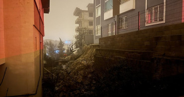 Kahramanmaraş'ta İstinat Duvarı Çöktü