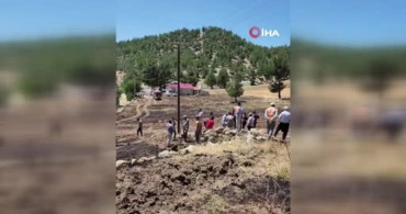 Kahramanmaraş'ta tarım arazisi yangını, elektrik şirketinin ihmali iddia ediliyor