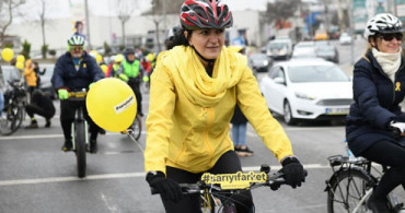 ‘Sarıyı Fark Et’ Diyerek Pedal Çevirdiler