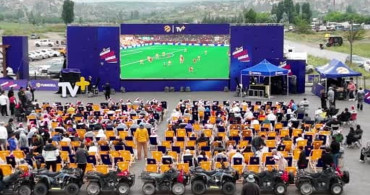 Kapadokya'da milli maç heyecanı