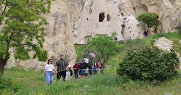 Kapadokya'nın doğal güzellikleri yeşile büründü
