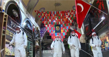 Kapalıçarşı Coronavirüs Nedeniyle Tekrar Dezenfekte Edildi