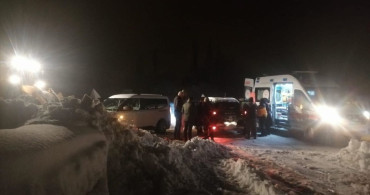 Kar nedeniyle mahsur kalan yaralı kurtarıldı