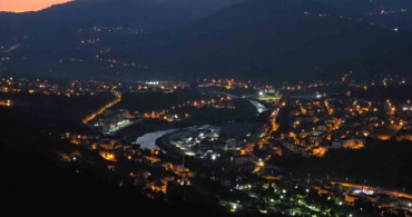Karabük Yenice’de günbatımı sonrası etkileyici görüntüler