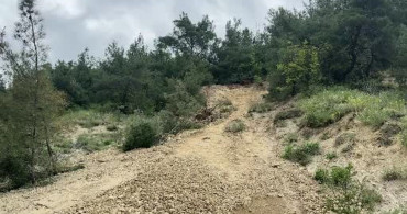 Karabük’te heyelan sonucu evde hasar meydana geldi