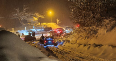 Karabük'te Kış Eğlencesi: Kar Yağışı Devam Ediyor