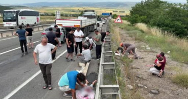 Karabük'te otomobil tıra çarptı: 1 ölü, 4'ü çocuk 7 yaralı