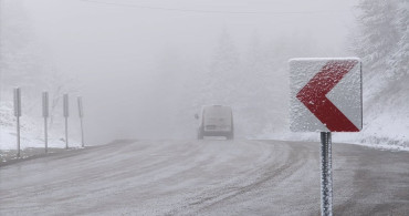 Karabük'te Yüksek Kesimlerde Kar ve Sis Etkili