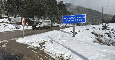 Karabük'ün Yüksek Kesimlerine Kar Yağdı