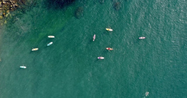Karadeniz'de Kürek Sörfü Rüzgarı