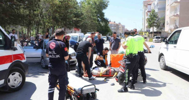 Karaman'da elektrikli bisikletle otomobil çarpıştı, bir kişi yaralandı