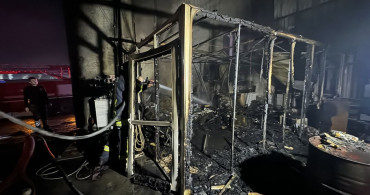 Karaman'da Fabrikada Yangın Kontrol Altına Alındı