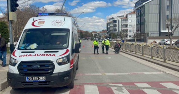 Karaman'da Motosiklet Kazası: Genç Yaralandı