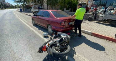 Karaman'da Motosiklet Kazası: Ölümden Dönen Sürücünün Anı Kamerada