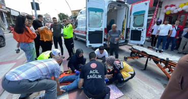 Karaman'da motosiklet kazası: Sürücü yaralandı
