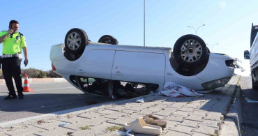 Karaman’da otomobil takla attı: 5 yaralı