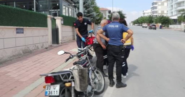 Karaman'da otomobille çarpışan motosikletin sürücüsü yaralandı