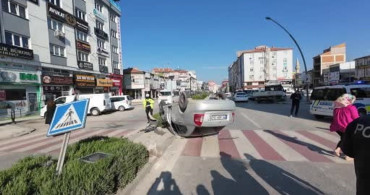 Karaman'da Takla Atan Otomobil Kazası