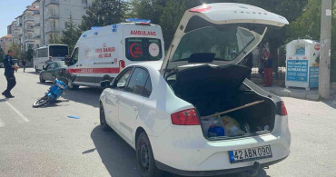 Karaman'da Trafik Kazası: Otomobil ve Motosiklet Çarpıştı