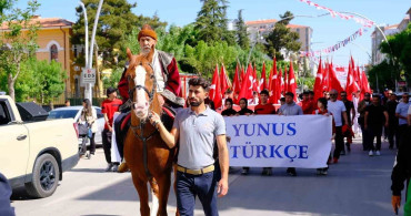 Karaman'da Türk Dili Yürüyüşü Coşkuyla Gerçekleştirildi
