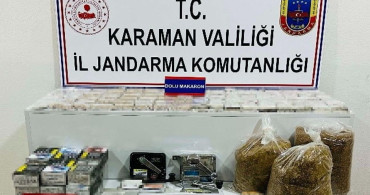 Karaman'da Uyuşturucu ve Kaçak Tütün Operasyonu