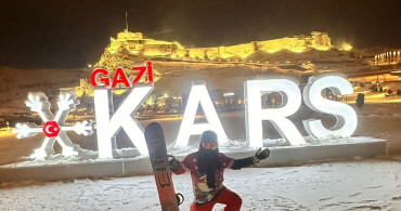 Kars Kalesi'nde Kış Sporları Keyfi