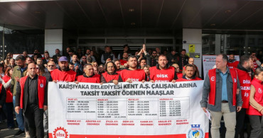 Karşıyaka Belediyesi İşçileri Hakkını Arıyor