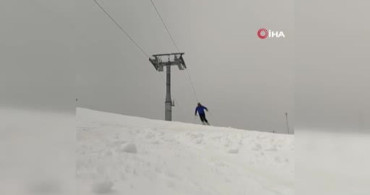 Kars'ta Mayıs'ta Kayak Keyfi