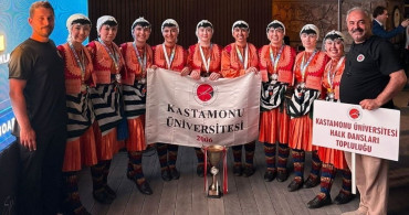 Kastamonu Üniversitesi halk dansları topluluğu Türkiye ikincisi oldu