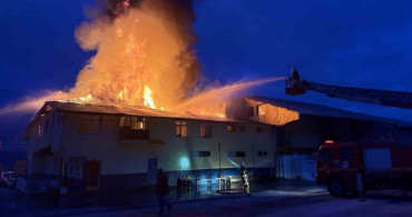 Kastamonu'da Fabrika Yangını