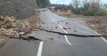 Kastamonu'da Heyelan Ulaşımı Engelledi