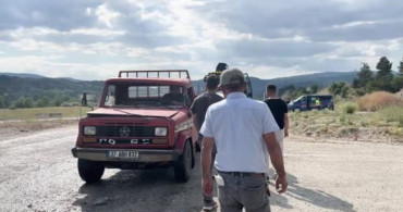 Kastamonu'da kamyonetle çarpışan otomobilde yangın çıktı
