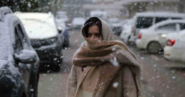 Kastamonu'da Nisan'da Kar Yağışı