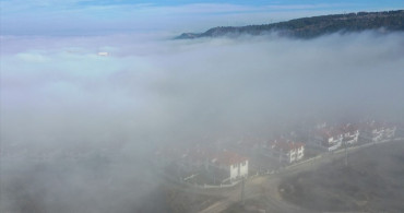 Kastamonu'da Sis Manzarası Havadan Görüntülendi
