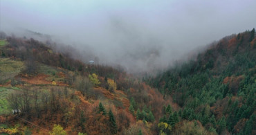 Kastamonu'da Sonbaharın Büyüleyici Renkleri Dronla Görüntülendi