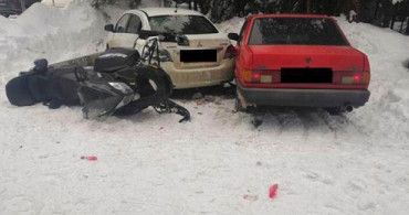 Kayak Merkezinden İlginç Kaza! Aralarına Daldı