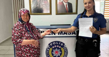 Kaybettiği altın bileziğine polis ekipleri sayesinde kavuştu