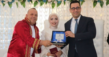 Kaymakam Polat, Hakim Çiftin Nikahında Şahitlik Yaptı