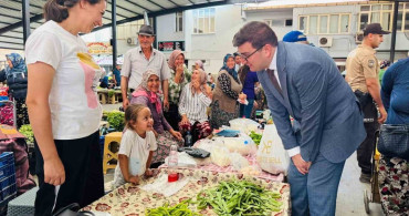 Kaymakam Sözen, pazarcı esnafı ve vatandaşlarla buluştu