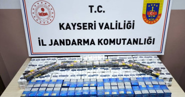 Kayseri'de Bandrolsüz Kaçak Sigara Operasyonu