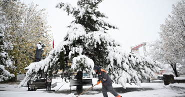 Kayseri'de Kar Yağışı Etkili Oldu