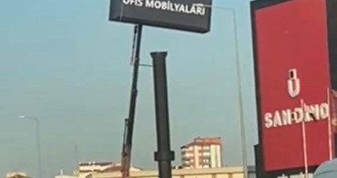 Kayseri'de önlem almadan yüksekten çalışan işçiler dikkat çekti