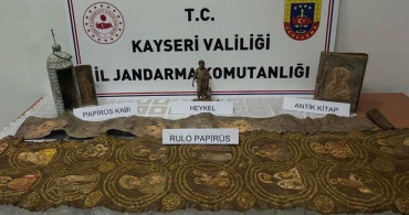 Kayseri'de Tarihi Eser Operasyonu: 1 Kişi Gözaltında
