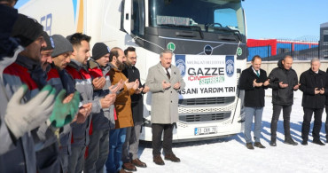 Kayseri'den Gazze'ye Umut Dolu Bir Yardım Tırı Gönderildi