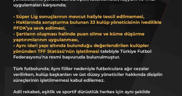 Kayserispor'dan TFF'ye Adalet Talebi