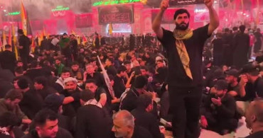 Kerbela’da İran’ın eski dini lideri Hamaney’in cenazesine yoğun katılım