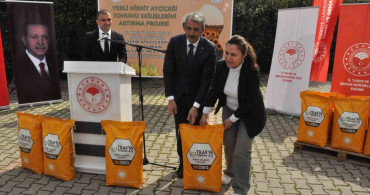 Keşan’da Çiftçilere Hibrit Ayçiçeği Tohumu Dağıtıldı