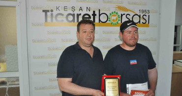 Keşan'da İlk Arpa Hasadı Açık Artırmaya Sunuldu