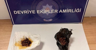 Keşan'da polisin durdurduğu şüphelinin üzerinden uyuşturucu çıktı