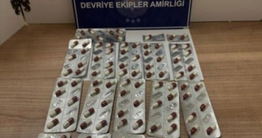 Keşan'da polisten şüpheliye yapılan aramada 115 sentetik ecza ele geçirildi
